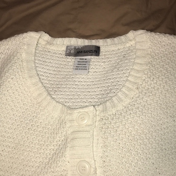 AMI SANZURI ivory sweater NWOT - Picture 4 of 5